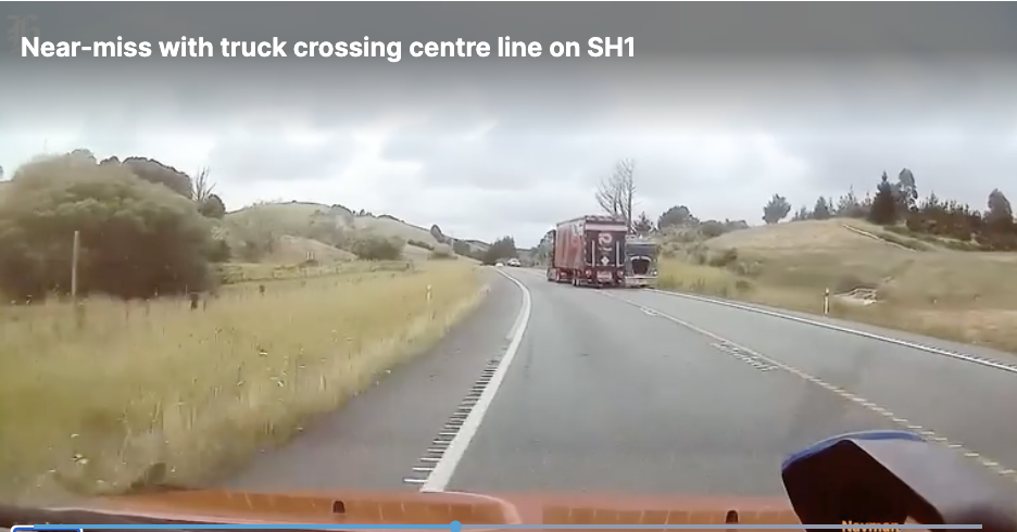 Two,Trucks,In,Near-Miss,Avoid,Getting,Sleepy,While,Driving.